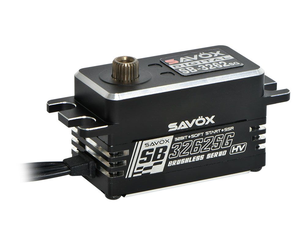 SAVSB3262SG-BE Savox High Torque, High Voltage, Brushless Servo, Black Edition, .065sec/486.1oz@8.4V