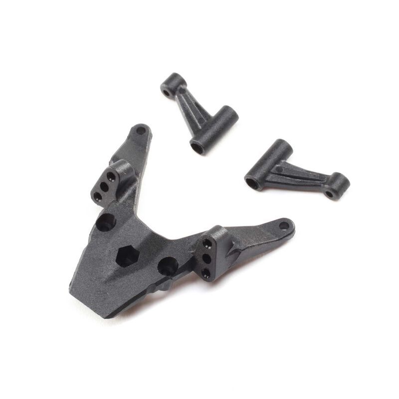 LOS211011 Losi FR Bulkhead, FR Brace Lft/Rt: Mini-T 2.0