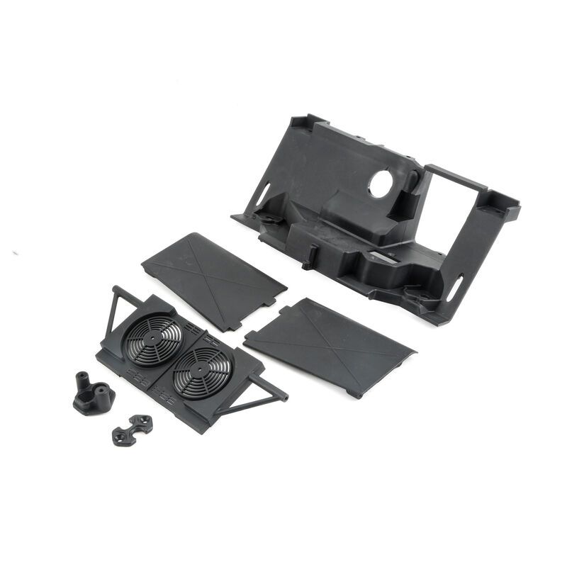 LOS231005 Losi Rear Bulkhead,Fan Panel, Mudguards: Baja Rey