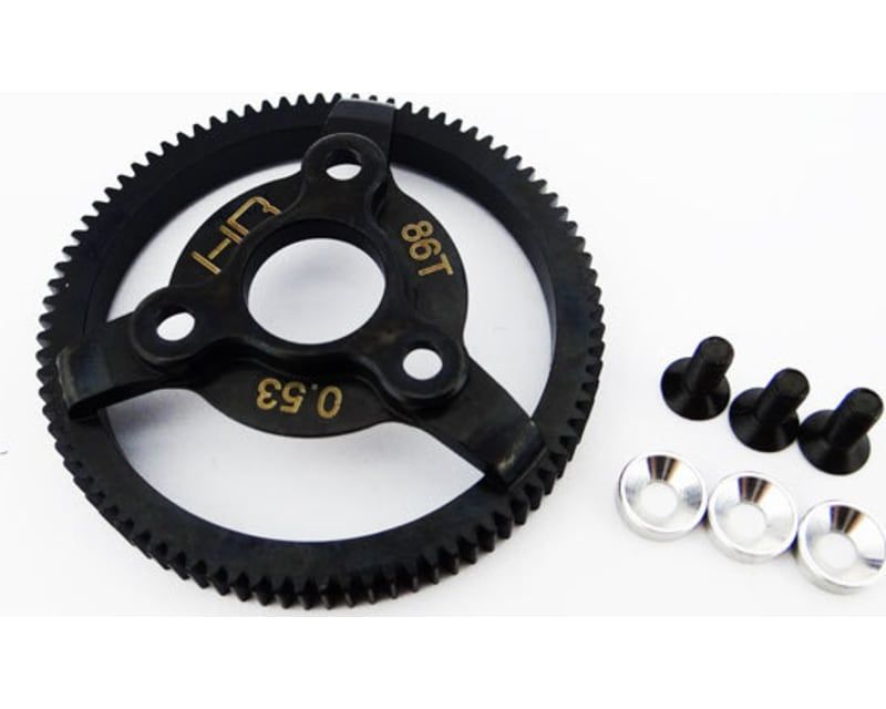 HRASTE886 Hot Racing Hardened Steel Spur Gear (86t 48p)(Silver):Traxxas HRASTE886 Hot Racing Hardened Steel Spur Gear (86t 48p)(Silver):Traxxas