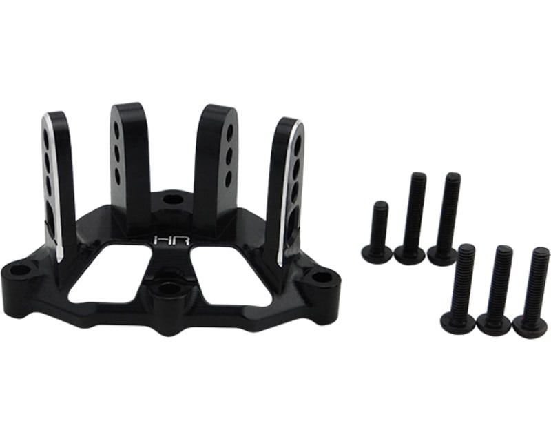 HRALRR12A01 Hot Racing Losi Baja Rey/Rock Rey Aluminum Axle Upper Track Rod Mount (Black)