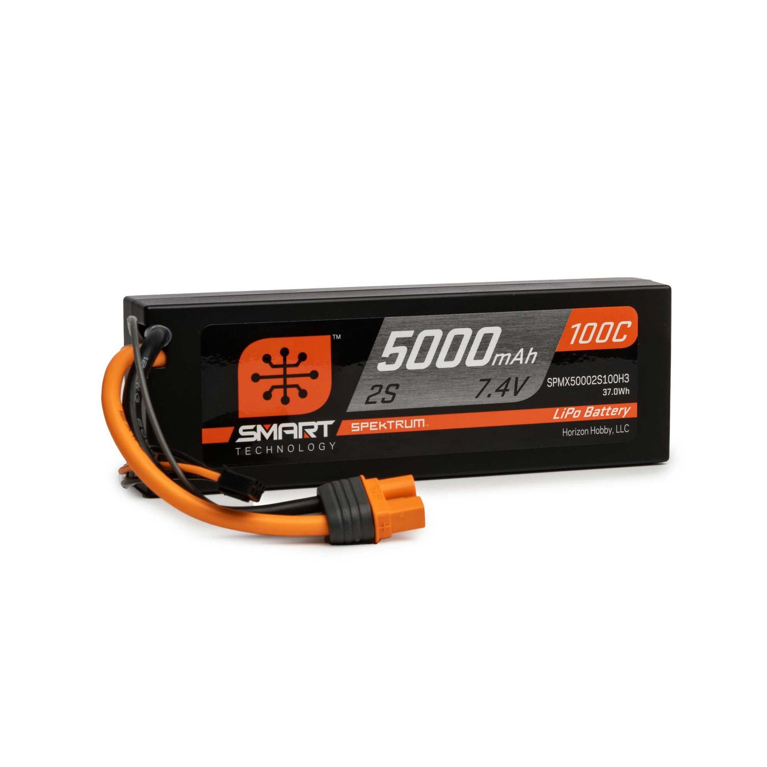SPMX50002S100H3 5000mAh 2S 7.4V 100C Smart LiPo Hardcase; IC3 SPMX50002S100H3 5000mAh 2S 7.4V 100C Smart LiPo Hardcase; IC3