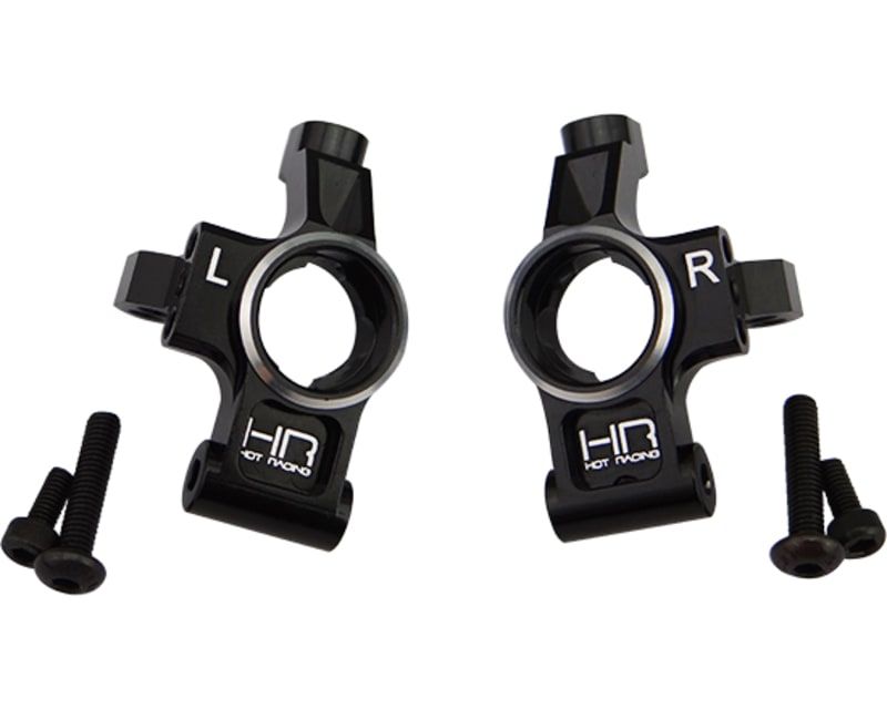 HRATRF2201 Hot Racing Aluminum Traxxas 4-Tec 2.0 Rear Hub Carriers (Black) (2)
