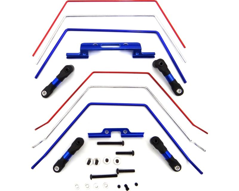 HRATE311SLC Hot Racing Front and Rear Wide Sway Bar Kit: 2wd Slash