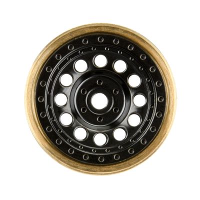 PRO281200 Pro-Line 1/24 Rock Shooter Brass F/R 1.0 7mm Whl (2) Blk