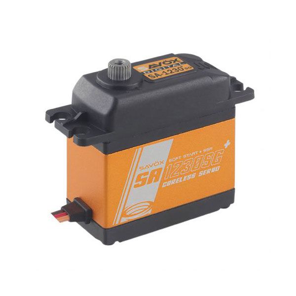 SAVSA1230SGP Savox Coreless Digital Servo w/Soft Start, 0.16/500 @6v