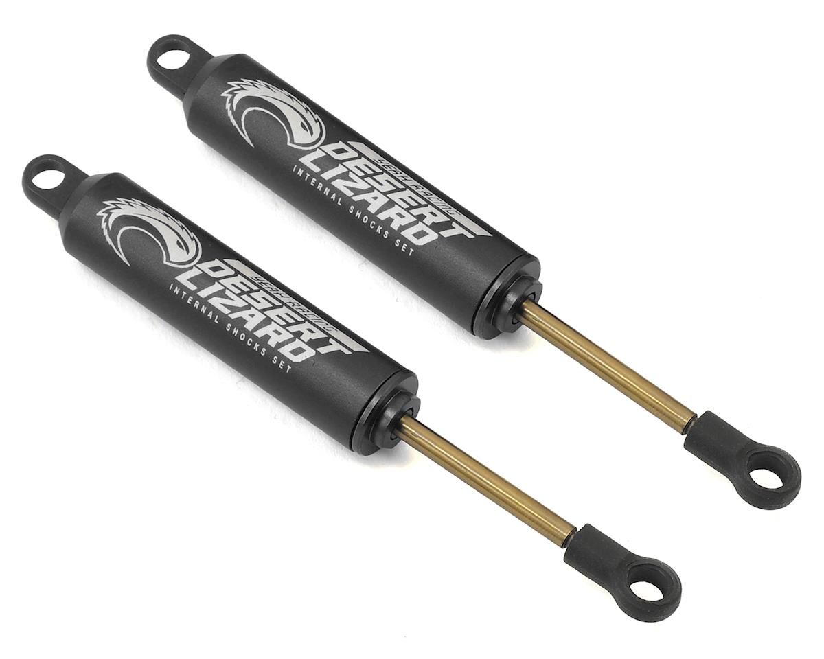 YEA-DDL-100BK  Yeah Racing Aluminum Desert Lizard 100mm Two Stage Internal Spring Shocks (Black) (2)