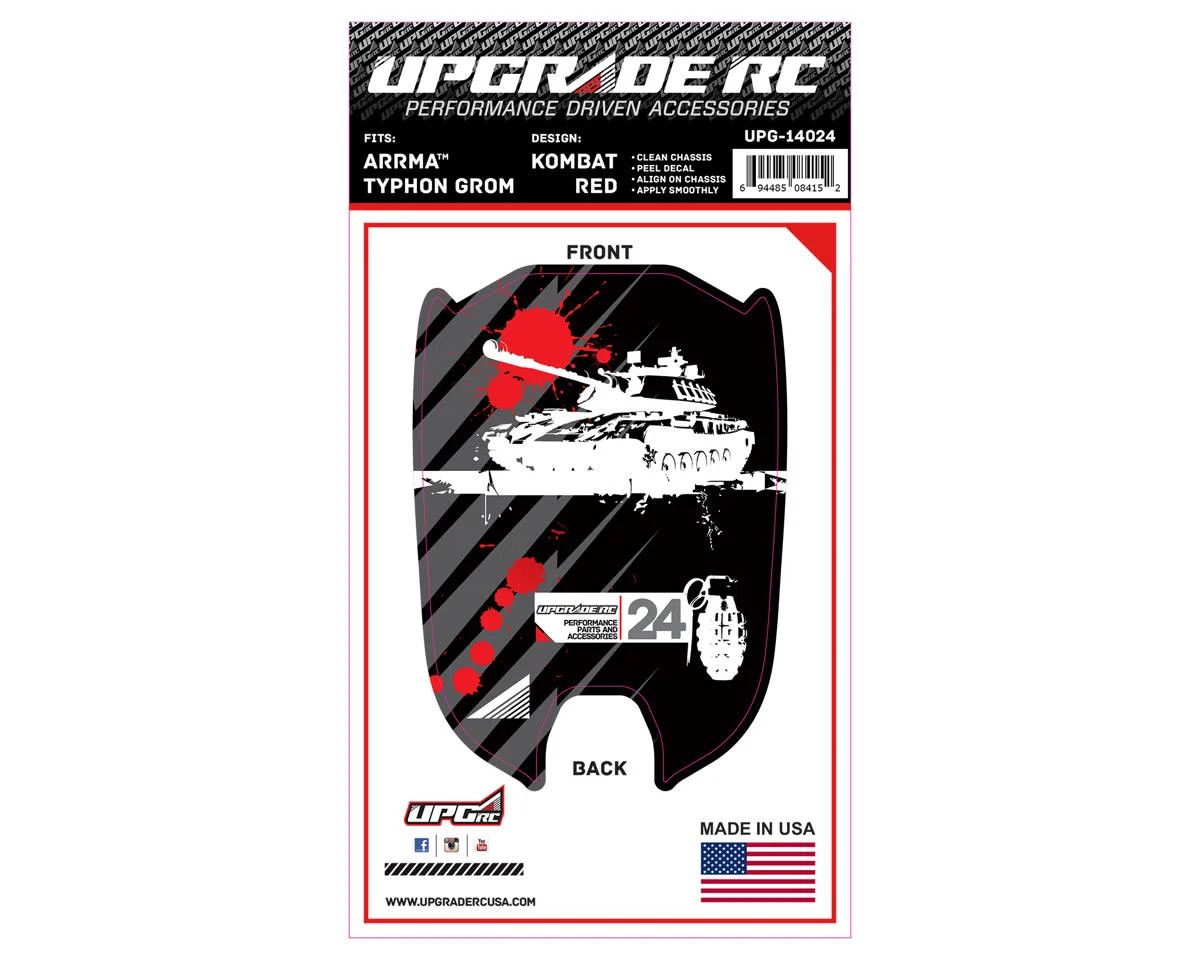 UPG-14024 UpGrade RC Chassis Protector for ARRMA™ Typhon Grom (Kombat Red) (1)