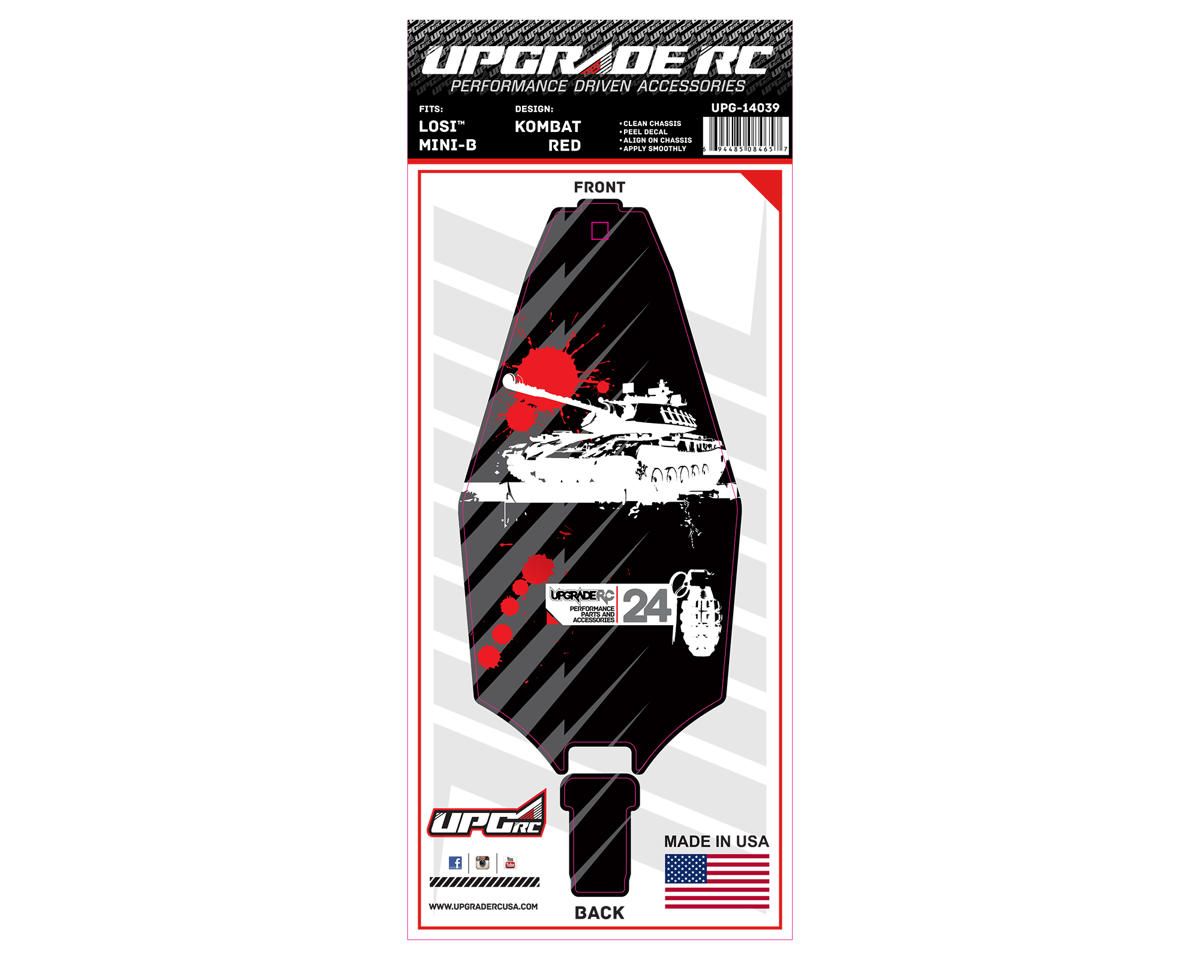 UPG-14039 UpGrade RC Chassis Protector for Losi™ Mini-B (Kombat Red) (1)