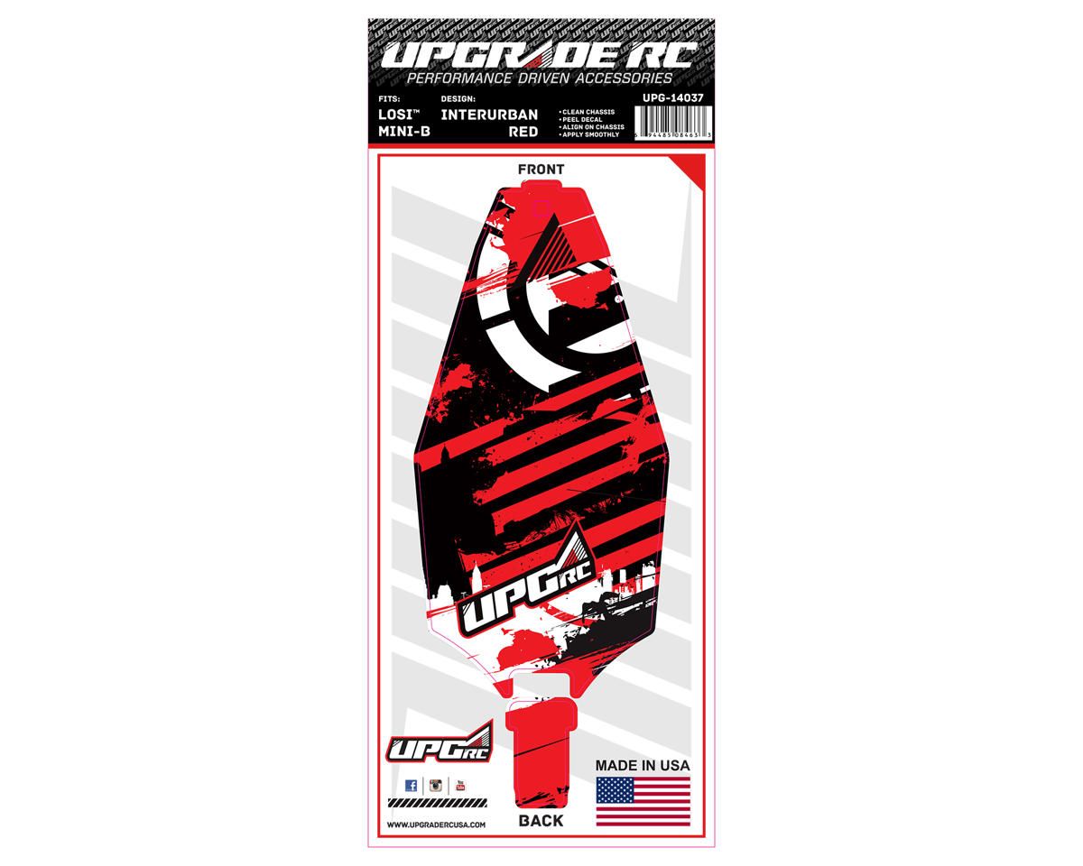 UPG-14037 UpGrade RC Chassis Protector for Losi™ Mini-B (InterUrban Red) (1)