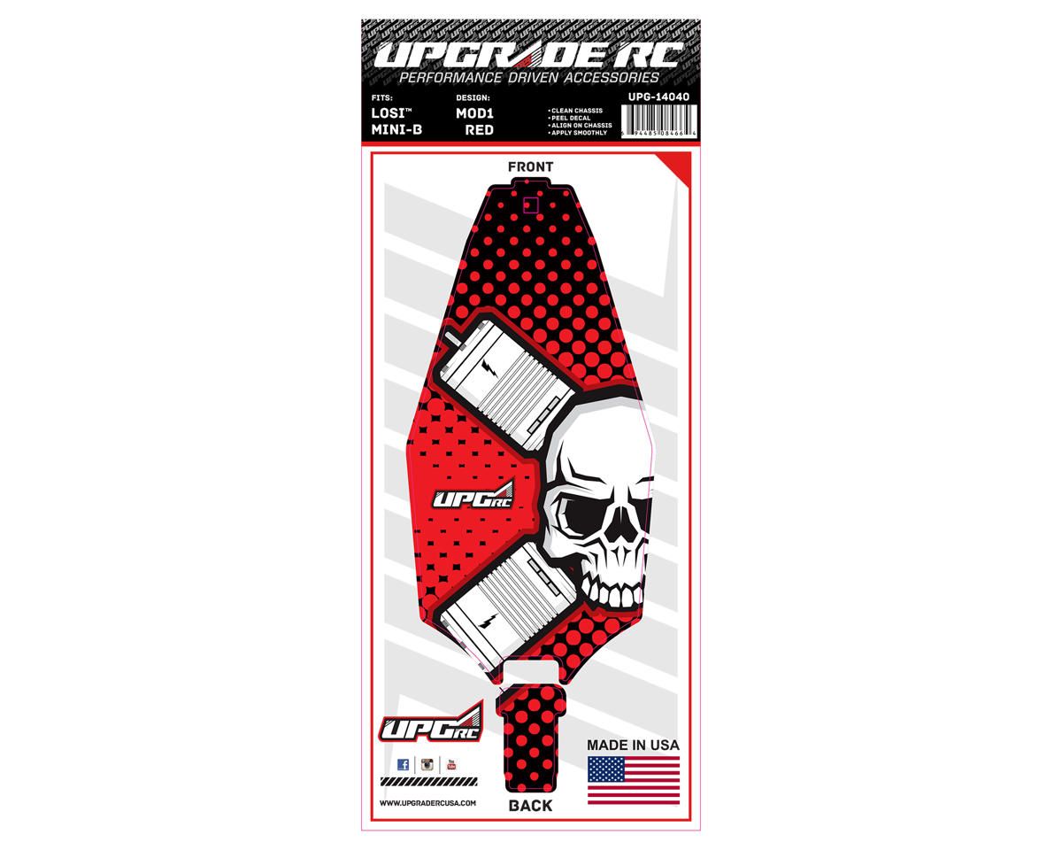 UPG-14040 UpGrade RC Chassis Protector for Losi™ Mini-B (Mod 1 Red) (1)