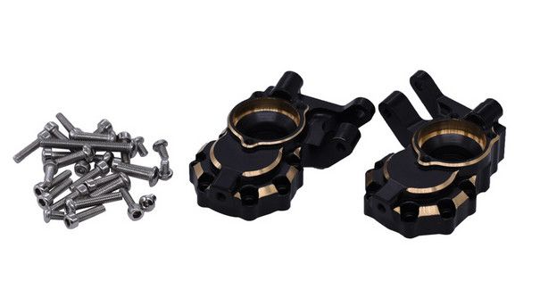 DTUP02064 Hobby Details Brass Inner Front Portal Housing / Front Steering Knuckle Set -Black for (TRX-4) DTUP02064 Hobby Details Brass Inner Front Portal Housing / Front Steering Knuckle Set -Black for (TRX-4)