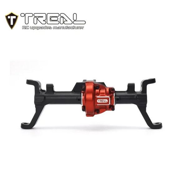 TREAL Aluminum 7075 Front Axle Housing w C Hubs CNC Billet Machined One-Piece for Redcat GEN9 & Ascent Crawler
