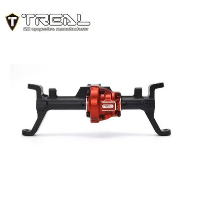 TREAL Aluminum 7075 Front Axle Housing w C Hubs CNC Billet Machined One-Piece for Redcat GEN9 & Ascent Crawler