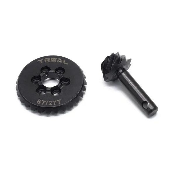 TREAL HD Steel Overdrive Gear Set 8T/27T for SCX10 II/SCX10 III/ Capra