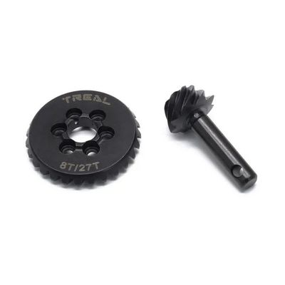 TREAL HD Steel Overdrive Gear Set 8T/27T for SCX10 II/SCX10 III/ Capra