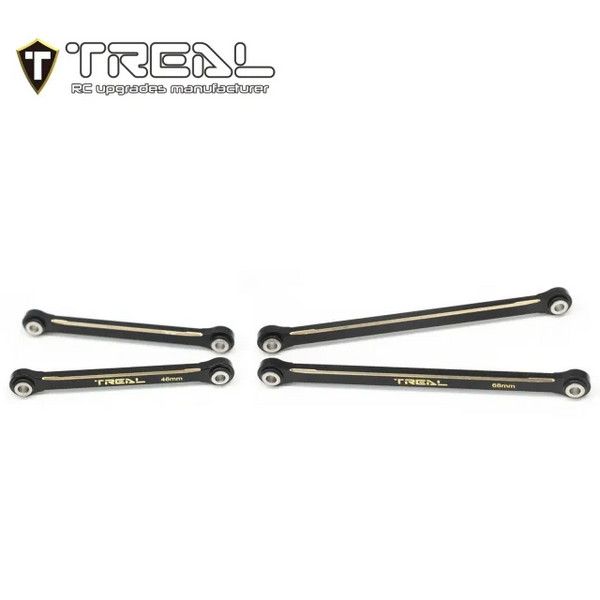 TREAL Brass Upper Links Set (4pcs) Upper Chassis 4-Links Upgrades Compatible with TRX4M Defender Bronco