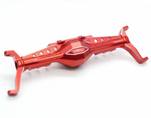 TREAL Capra Front Axle Housing CNC Solid Billet Aluminum 7075 One-Piece Design (Red)