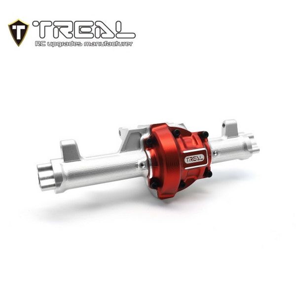 TREAL Aluminum 7075 Rear Axle Housing CNC Billet Machined Upgrades for Redcat GEN9 & Ascent Crawler Silver