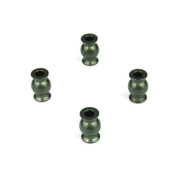 TKR8052A Tekno RC Pivot Balls (6.8mm, camber, str links, almnm, centered, 4pcs)
