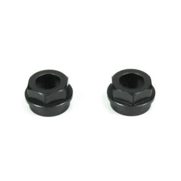 TKR6015 Tekno RC Shock Cartridge Caps (aluminum, gun metal anodized, (2pcs)