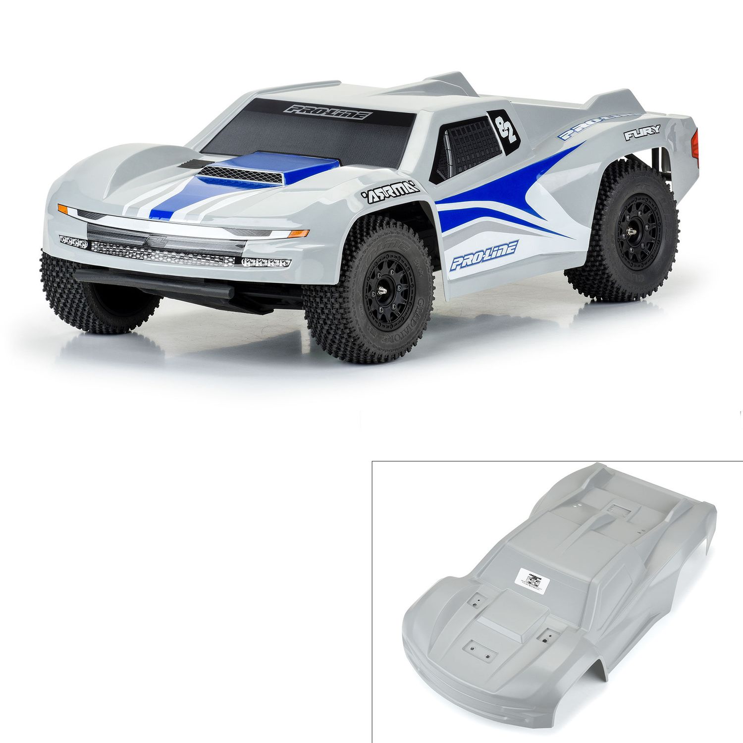 PRO369814 Pro-line 1/10 Pre-Cut Sector Tough-Color Stone Gray Body: Fury PRO369814 Pro-line 1/10 Pre-Cut Sector Tough-Color Stone Gray Body: Fury