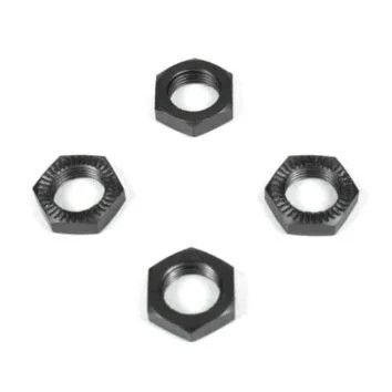 TKR5116 Tekno RC Serrated Wheel Nut Set (Gun Metal) (4)