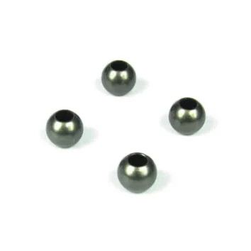TKR5049A Tekno RC Pivot Balls (6.8mm, no flange, sway bars, shock ends, aluminum, 4pcs)