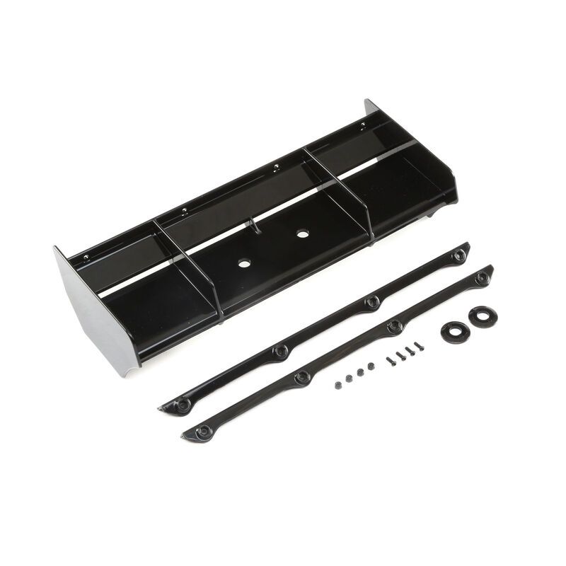 TLR240010 Team Losi Racing Wing, Black, IFMAR TLR240010 Team Losi Racing Wing, Black, IFMAR