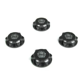 TKR5116C Tekno RC Wheel Nuts 17mm M12x1.0, RC Logo Serrated, 4pc