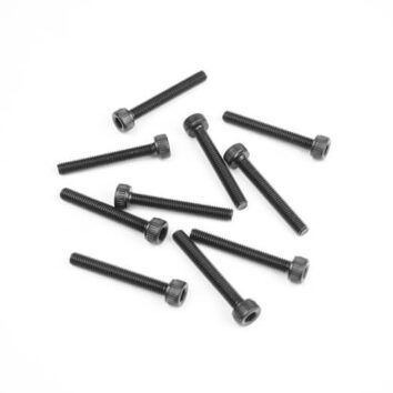 TKR1534 Tekno RC M3x22mm Cap Head Screws (black, 10pcs)