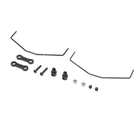 TLR314002 Team Losi Racing Rear Sway Bar Set: Mini-T 2.0, Mini-B, BL
