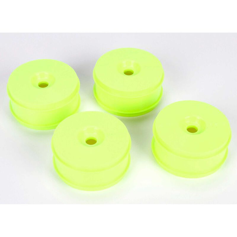 TLR44000 Team Losi Racing 1/8 Buggy Dish Wheel, Yellow (4): 8IGHT Buggy 3.0