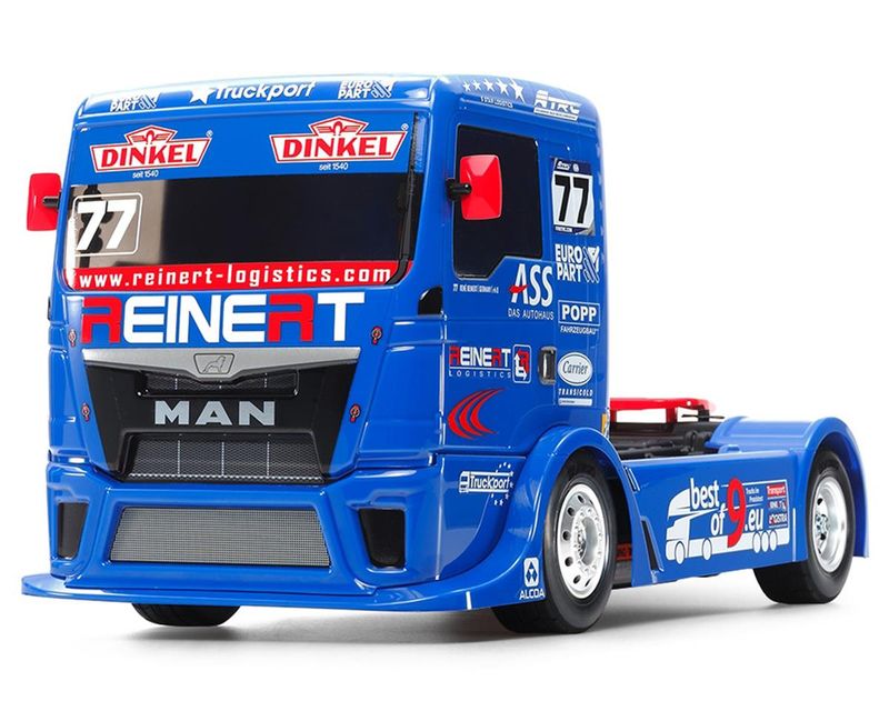TAM58642-A Tamiya 1/10 RC Team Reinert Racing MAN TGS Kit, w/ TT-01 Type E Chasiss - Includes HobbyWing THW 1060 ESC