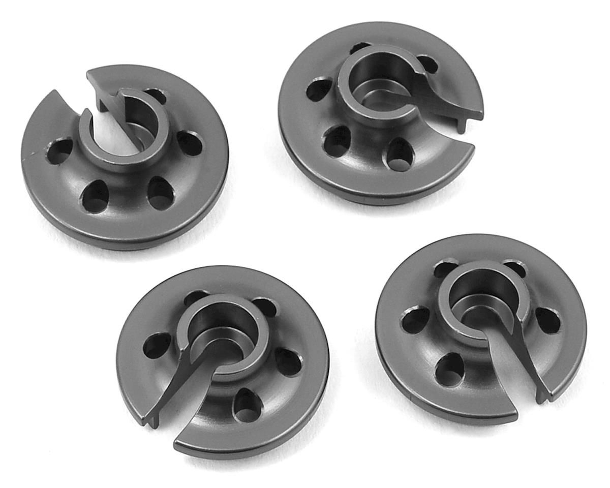 SPTST3768GM ST Racing Concepts Traxxas 4Tec 2.0 Aluminum Lower Shock Retainers (4) (Gun Metal)
