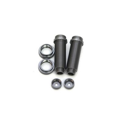 SPTST3766XGM ST Racing Concepts Aluminum Threaded Rear Shock Body Set (Gun Metal) (2) (Slash)