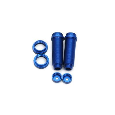 SPTST3766XB ST Racing Concepts Aluminum Threaded Rear Shock Body Set (Blue) (2) (Slash)