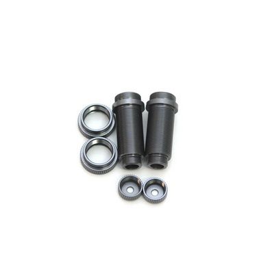 SPTST3765XGM ST Racing Concepts Aluminum Threaded Front Shock Body (Gun Metal) (2) (Slash)