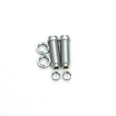 SPTST3766XS ST Racing Concepts Aluminum Threaded Rear Shock Body Set (Silver) (2) (Slash)