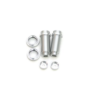 SPTST3765XS ST Racing Concepts Aluminum Threaded Front Shock Body Set (Silver) (2) (Slash)