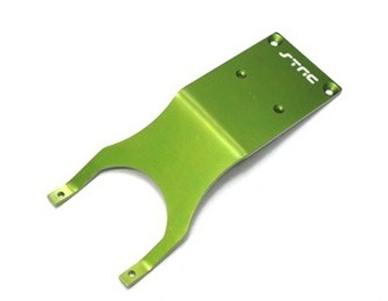 SPTST5837G ST Racing Concepts CNC Machined Aluminum Front Skid Plate set (w/steering posts) for Traxxas Slash (Green)