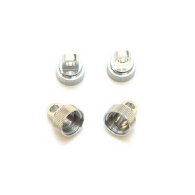 SPTST3767S ST Racing Concepts CNC Machined Aluminum Upper Shock Caps-Traxxas 4pc (Silver)