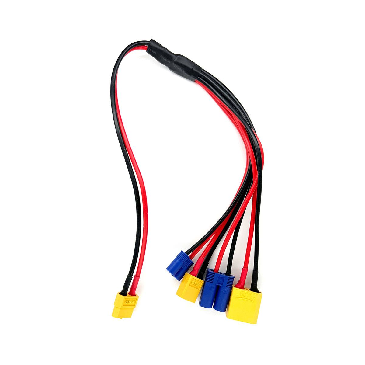 RCE1688 Racers Edge 4-Function Charge Adapter: Female XT60 to Male XT60, XT90, EC3, EC5