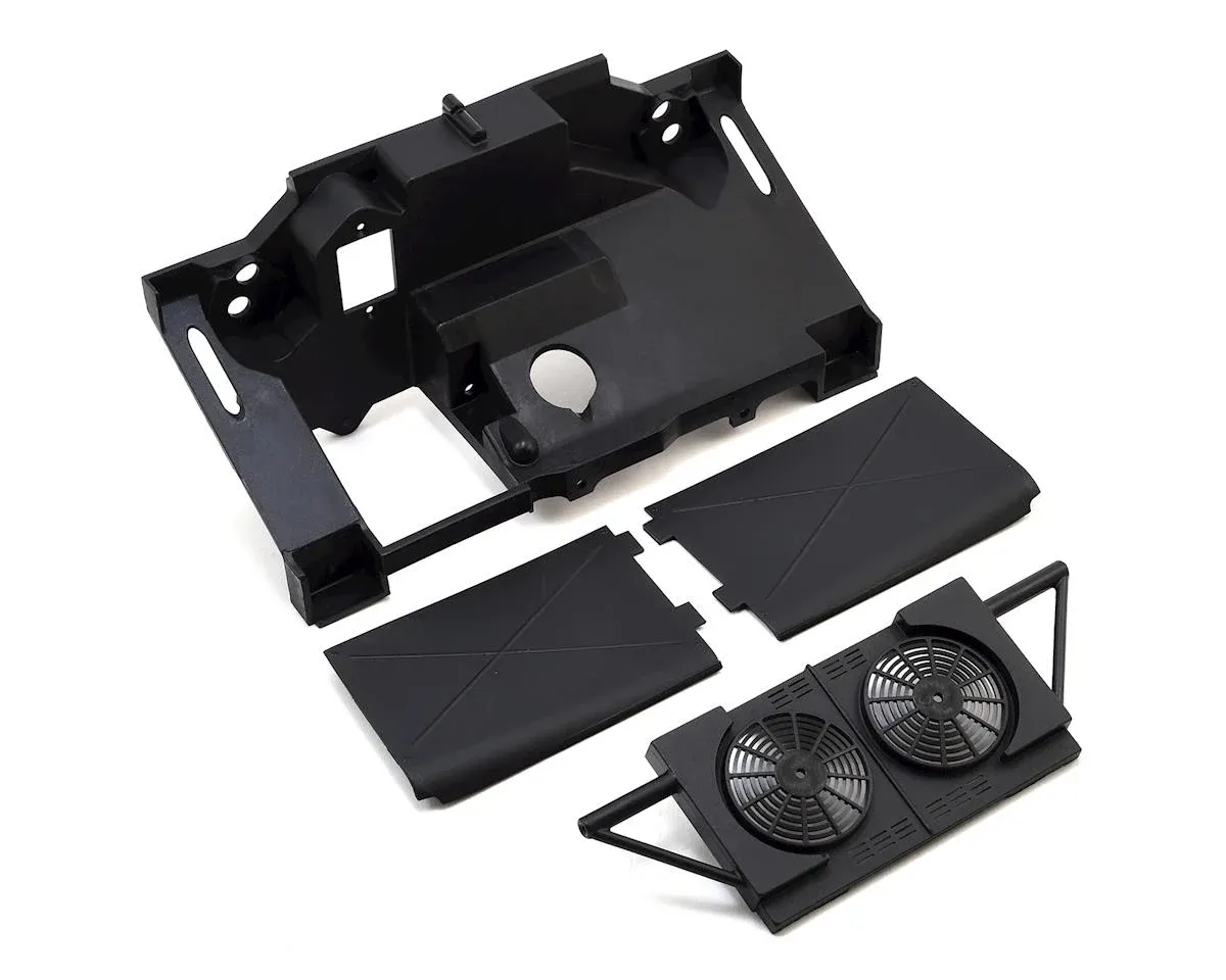 LOS251056 Losi Rear Bulkhead, Fan Panel, MudGuards:Super Baja Rey