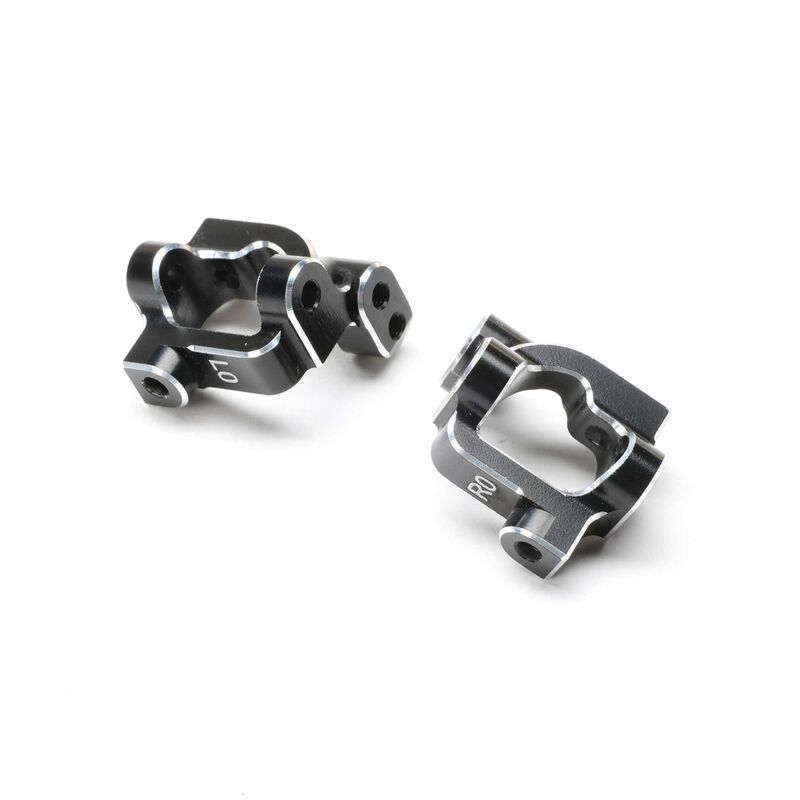 TLR-1069 Team Losi Racing Caster Block Set, 0 Deg, Aluminum: 22S Sprint