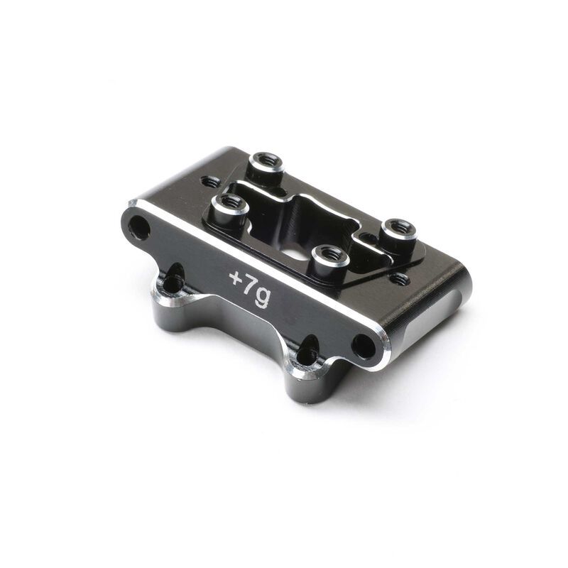 TLR-1066 Team Losi Racing Front Pivot Block, Aluminum, Black: 22S Sprint