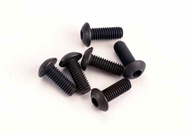 TRA2576 Traxxas Screws, 3x8mm button-head machine (hex drive) (6) TRA2576 Traxxas Screws, 3x8mm button-head machine (hex drive) (6)