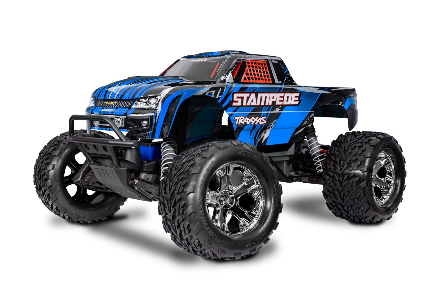 TRA36254-8 Traxxas  Stampede: 1/10 Scale Monster Truck HD w/USB-C, Color: Blue