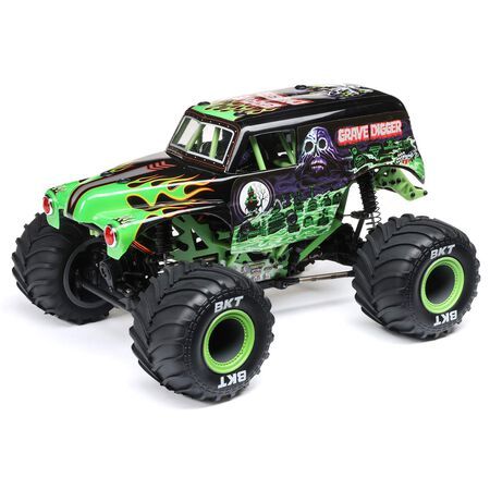 LOS01026 Losi 1/18 Mini LMT 4X4 Brushed Monster Truck RTR LOS01026 Losi 1/18 Mini LMT 4X4 Brushed Monster Truck RTR, Color: Grave Digger