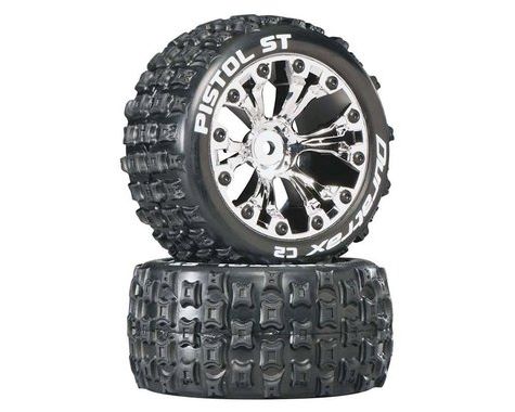 DTXC3555 Duratrax Pistol ST 2.8 2WD Mounted Rear C2 Chrome (2)